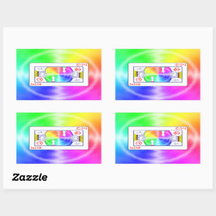 Peace Rules -  Rectangular Sticker