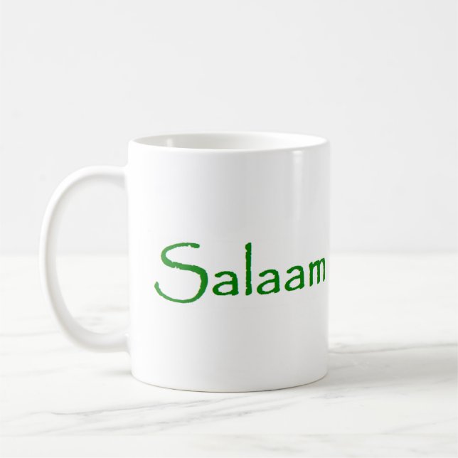 peace salaam coffee mug (Left)