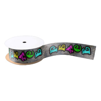 Peace Satin Ribbon