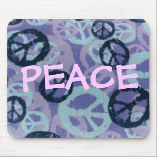 PEACE-Saying-Peace Signs/Camo Look Mousepad