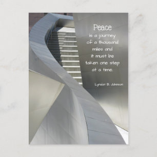 Peace Semi Glossy Sympahy Inspiration Postcard