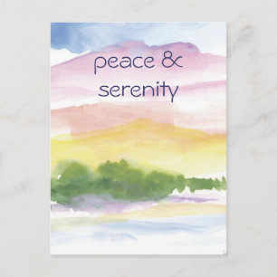 peace &  serenity postcard