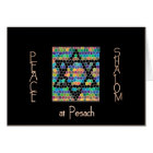 Peace, Shalom at Pesach-Star of David mosaic
