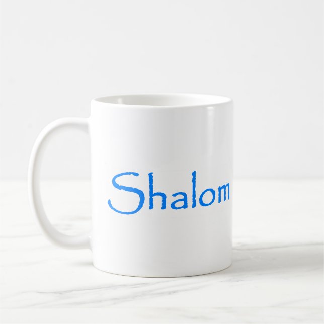 peace shalom coffee mug (Left)