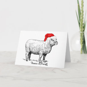 Peace Sheep Holiday Card