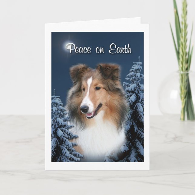 Peace Sheltie Card (Front)