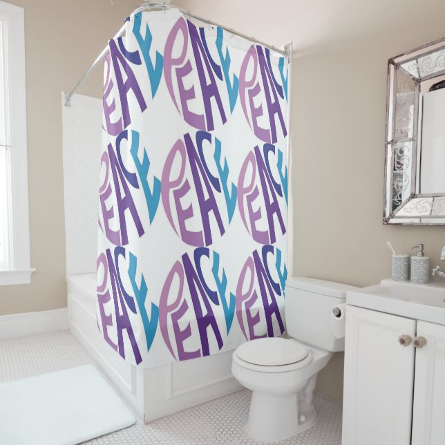 PEACE  SHOWER CURTAIN (In Situ)