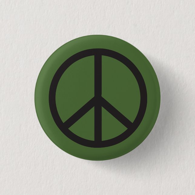 Peace Sign 3 Cm Round Badge (Front)