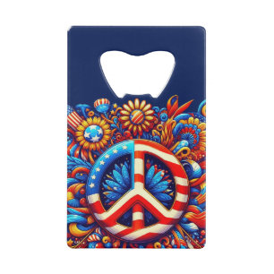 Peace Sign-4th of July-Independence Day-Groovy