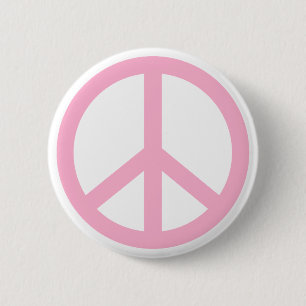 Peace Sign 6 Cm Round Badge