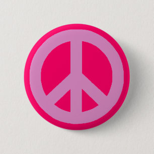 Peace Sign 6 Cm Round Badge