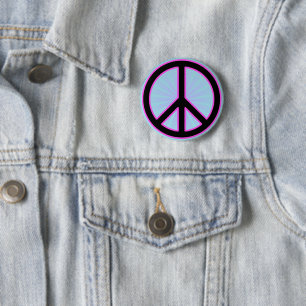 Peace Sign 6 Cm Round Badge