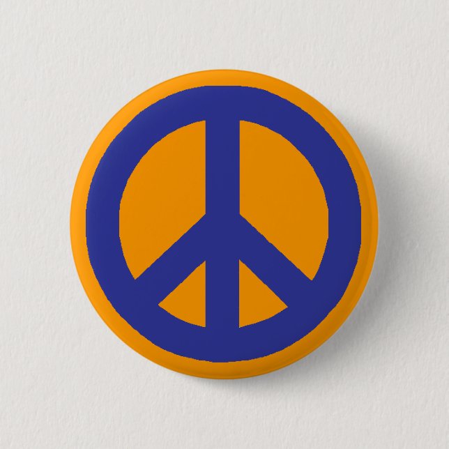 Peace Sign 6 Cm Round Badge (Front)