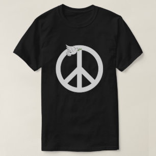 Peace Sign and Dove T-Shirt