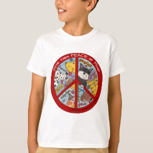 Peace Sign-Animal Protection T-Shirt