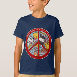 Peace Sign-Animal Protection T-Shirt