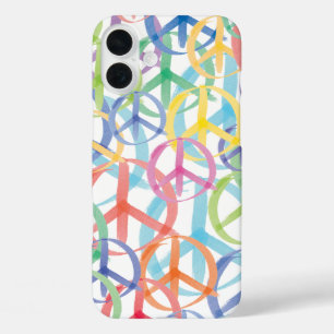 Peace Sign Art iPhone 16 Plus Case