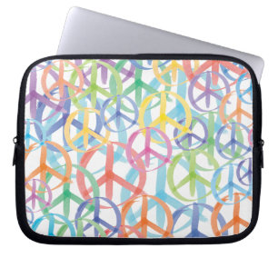 Peace Sign Art Laptop Sleeve
