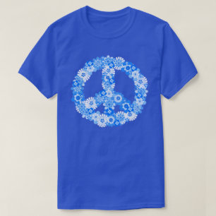 Peace Sign Blue T-Shirt