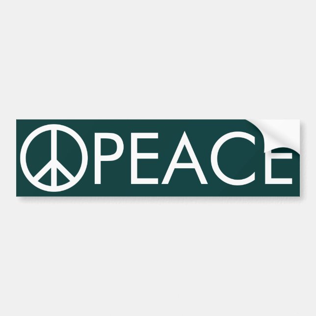 Peace Sign Bumper Sticker (Front)