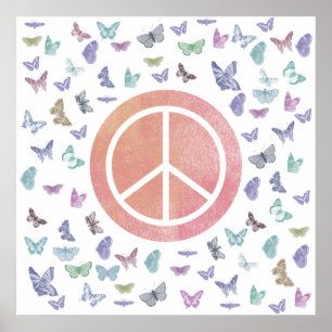 Peace Sign Butterflies