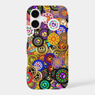 Peace Sign Buttons Collage
