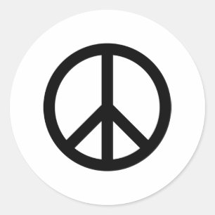 Peace Sign Classic Round Sticker