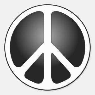 Peace Sign Classic Round Sticker