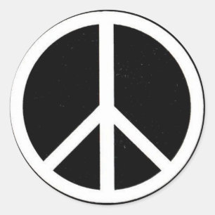 Peace Sign Classic Round Sticker