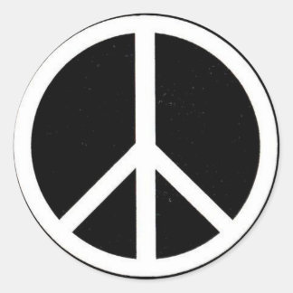Peace Sign Classic Round Sticker