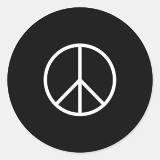 Peace Sign Classic Round Sticker