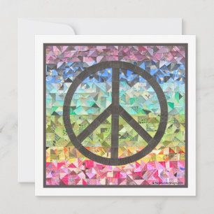 Peace Sign Collage Card