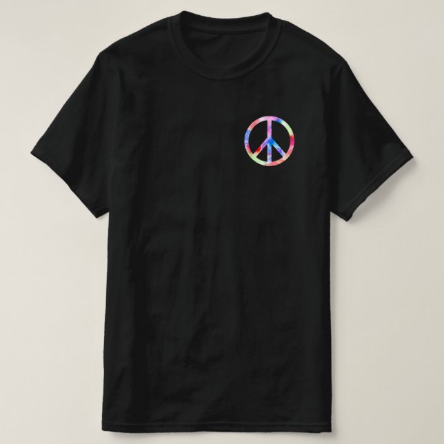 Peace Sign Colourful T-Shirt (Design Front)