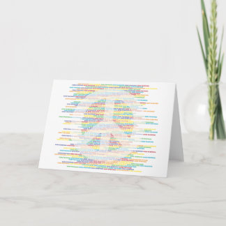 Peace Sign - Come Together WHITE Card