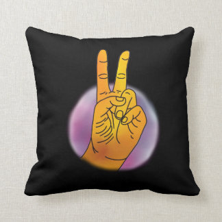 Peace sign cushion