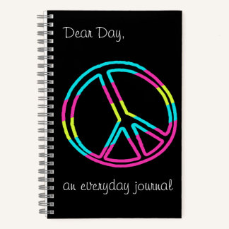 Peace Sign dear day Journal