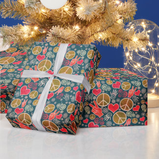 Peace Sign Design Wrapping Paper