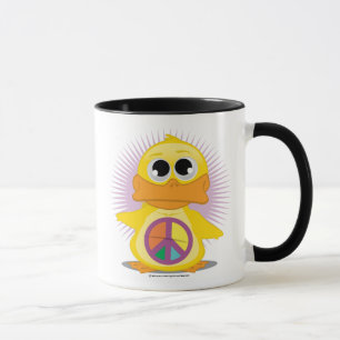 Peace Sign Duck Mug