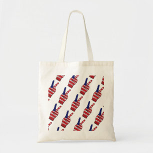 Peace Sign Flag Colours Tote Bag