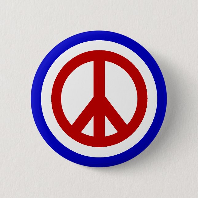 Peace Sign Flair Button (Front)