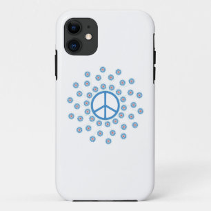 Peace Sign Flowers iPhone 11 Case