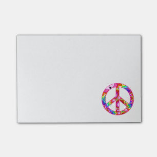 Peace Sign Fractal Groovy Trip Post-it Notes