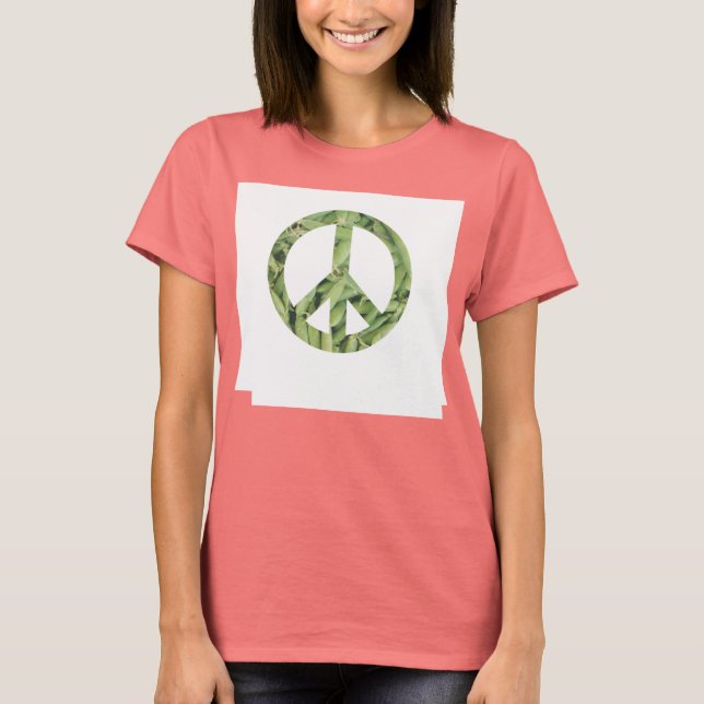 Peace Sign Green Beans Tshirt (Front)