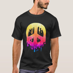 Peace Sign Hippie Colour Splash Hippie Street Art T-Shirt