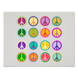 Peace Sign Hippie Popart, 70th, 1970