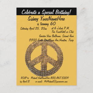 Peace Sign Invitation