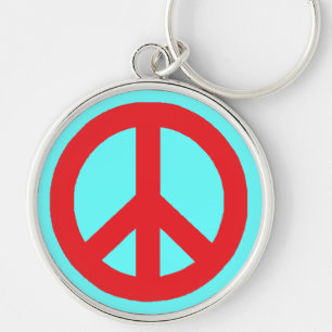 Peace Sign Key Ring