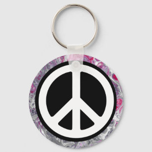 Peace Sign Key Ring