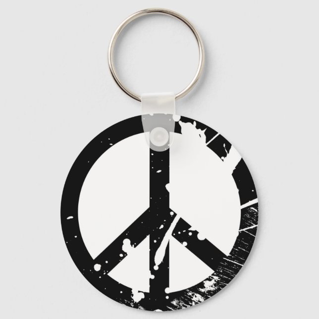 Peace Sign Key Ring (Front)