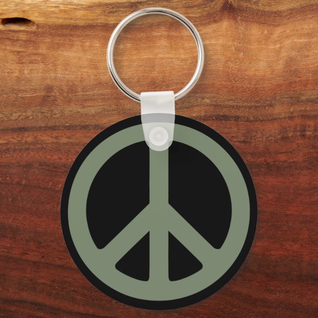 Peace Sign  Key Ring (Front)